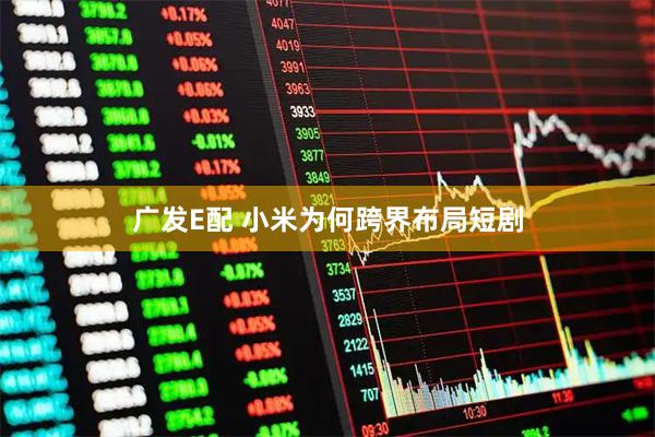 广发E配 小米为何跨界布局短剧