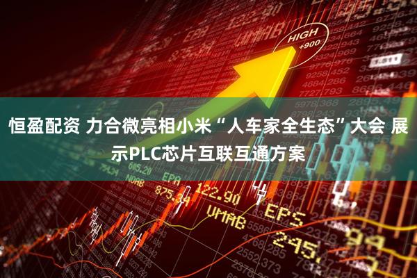恒盈配资 力合微亮相小米“人车家全生态”大会 展示PLC芯片互联互通方案